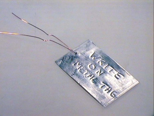 Write On Metal Tag